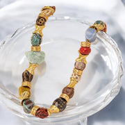 Color Gemstone Beaded Necklace
